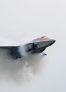 F35 through the clouds