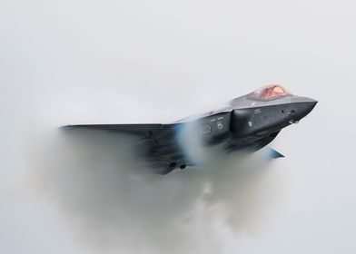 F35 through the clouds