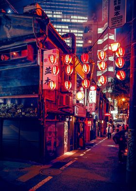 Japan with lights