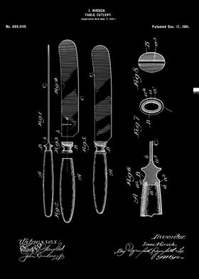 Table cutlery patent