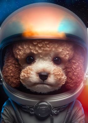 Dog Astronaut portrait