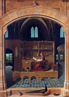 St Jerome in his study