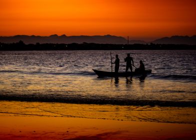 sunset at the beach