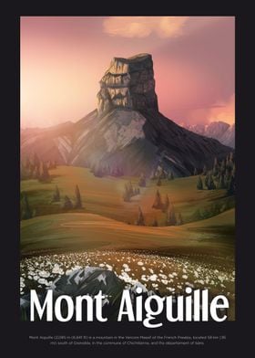 Mont Aiguille Poster