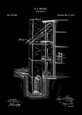 Fire Escape 1888 Blueprint