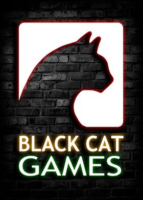 Cats and Gaming Black Cat
