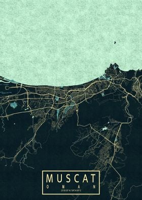 Muscat City Map Summer