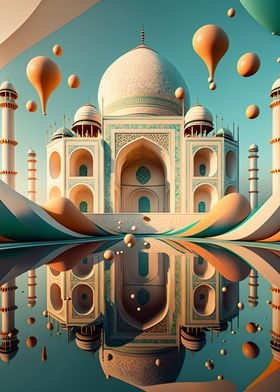 Abstract Taj Mahal