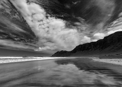 Landscape of Lanzarote B&W