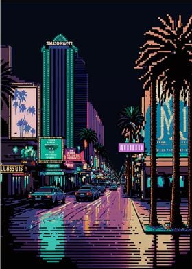 Las Vegas Pixel art 