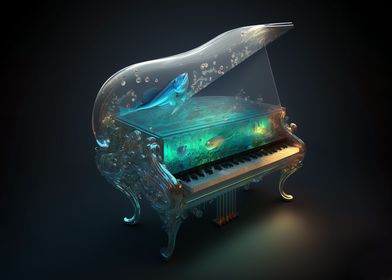 Fish in Glass Piano