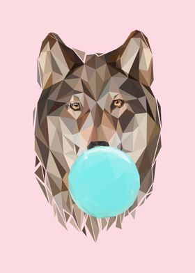 Wolf bubblegum  amimal