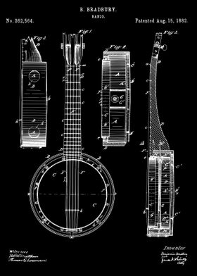 Banjo patent 1882
