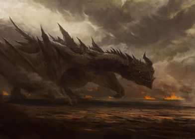 Dragon in dust