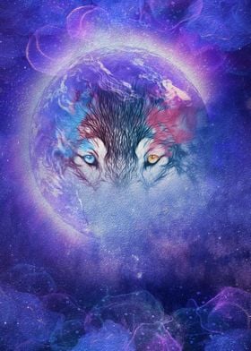 Cosmic Gaia Spirit Wolf