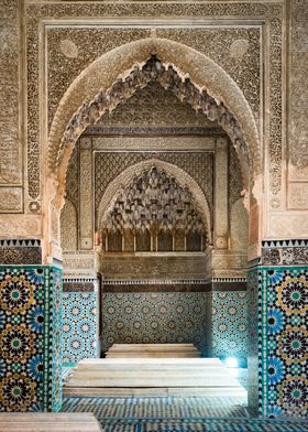 Moroccan tiles and arches