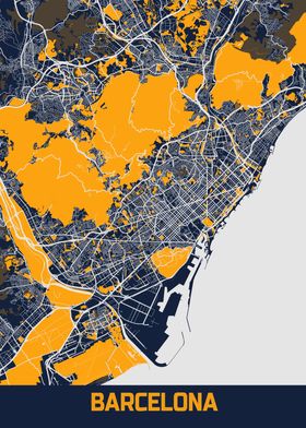 Barcelona City Map