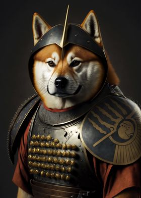 Doge Samurai Portrait