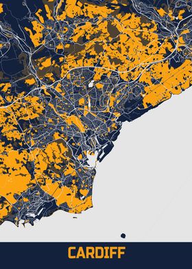 Cardiff City Map