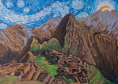 Machu Picchu Travel art