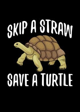 Skip a Straw save a Turtle