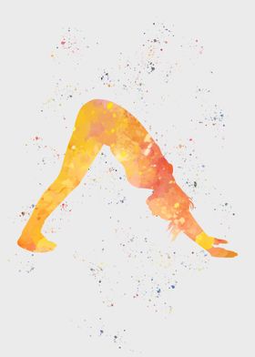 Women Yoga Painting