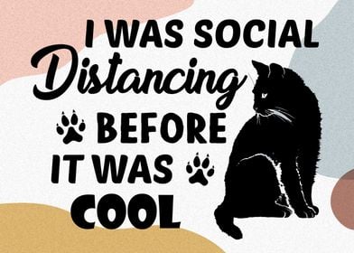 Social Distancing Cat