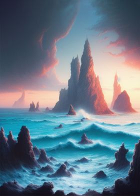Surreal Seascape  Sunrise