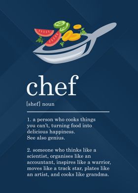 Funny Chef Definition Cook