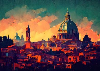 Skyline of Rome