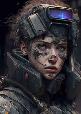 Cyberpunk girl