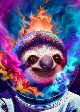 SLOTH COLORFUL SPACE