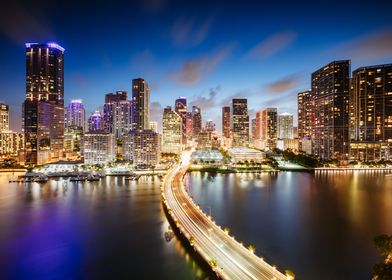Miami skyline downtown