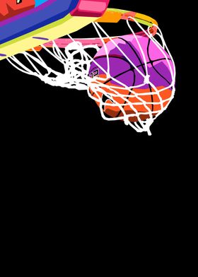 Basketball wpap pop art