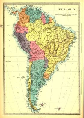 South America map