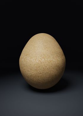 abstract egg sand