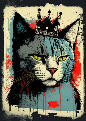 Pop Art Cat Portrait