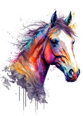 Equestrian Horse Abstract