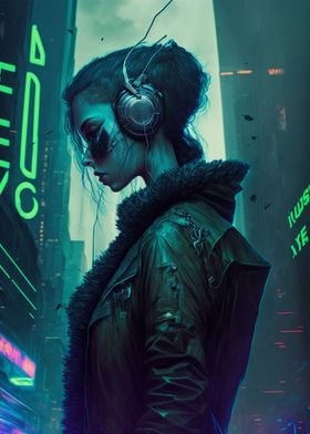 Cyber Girl in the City