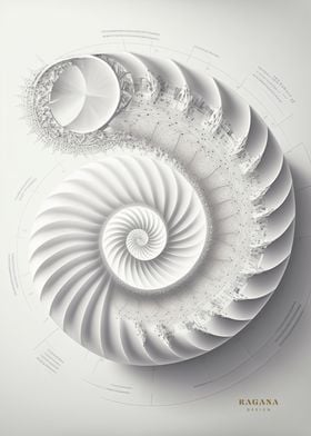 Spiral of Life in White