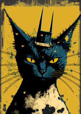 Pop Art Cat Portrait