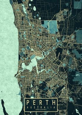 Perth City Map Summer