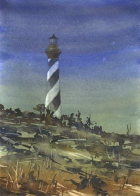 Cape Hatteras watercolor