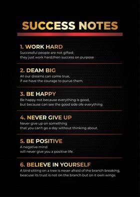 success notes