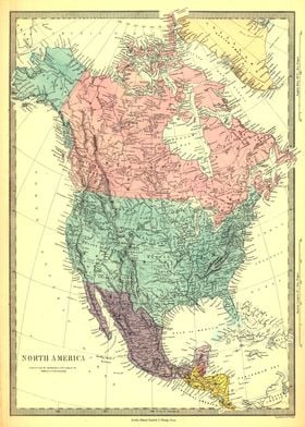 North America map