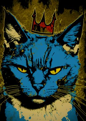 Pop Art Cat Portrait