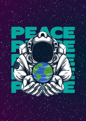 Astronaut Peace Earth