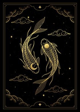 Tarot ying yung fishes