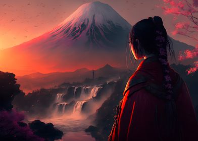 Geisha Mount Fuji