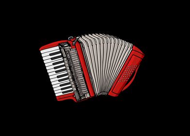 Accordion Player Gift Folk